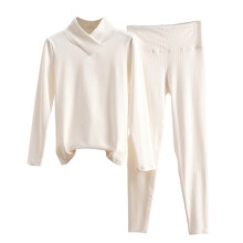 Damen 2-teiliger Lounge-Pyjama, weich und bequem, Kurzarm-Oberteil und lange Hose, Nachtwäsche-Set, Größen L-4XL
