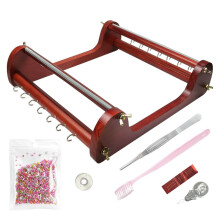 Machine à tisser les perles vintage en bois, outil de création de bijoux DIY, cadeau pour la maison