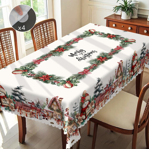 Julduk Polyester Festlig Snögubbedesign 2