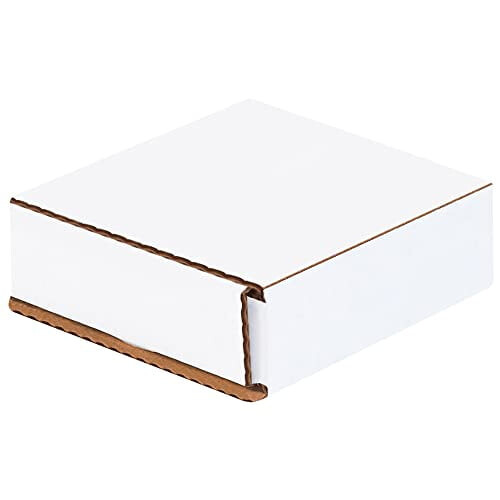 BM331Vit rektangulär ask 7,5 cm x 7,5 cm x 2,5 cm (50 st) 2