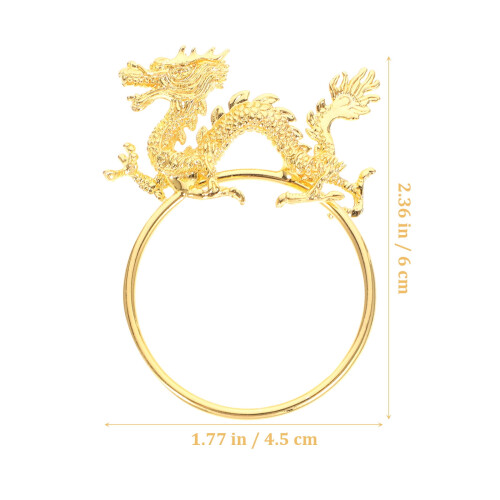4 elegante 3D-Drachen-Serviettenringe für Feinschmecker 1