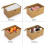 Wicker Storage Baskets with Lids, Rectangular Hand-Woven Organizer Bins for Shelf, Desktop & Home Decor (Large, 11.5") 6