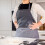 KitchenAid KitchenAid Tabbed Apron Charcoal Grey 2