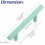 Cabinet Pulls Green Stainless Steel 5 Inch 30 Pack 1
