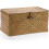 Wicker Storage Baskets with Lids, Rectangular Hand-Woven Organizer Bins for Shelf, Desktop & Home Decor (Large, 11.5") 1