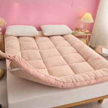 Surmatelas rafraîchissant de 6 à 8 cm d'épaisseur et futon enroulable – Matelas d'été matelassé en fibres pour la maison ou la chambre