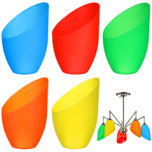 5x Abajur colorat din plastic pentru lampă de podea/pendentiv/apărătoare