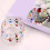 Glass Candy Jar with Lid – Round, Vibrant Coloured, Hand 2