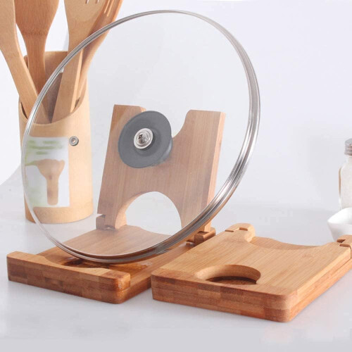 Foldable Spoon Rest and Lid Holder with Drain Design for SpaceSaving Kitchen Organization 2