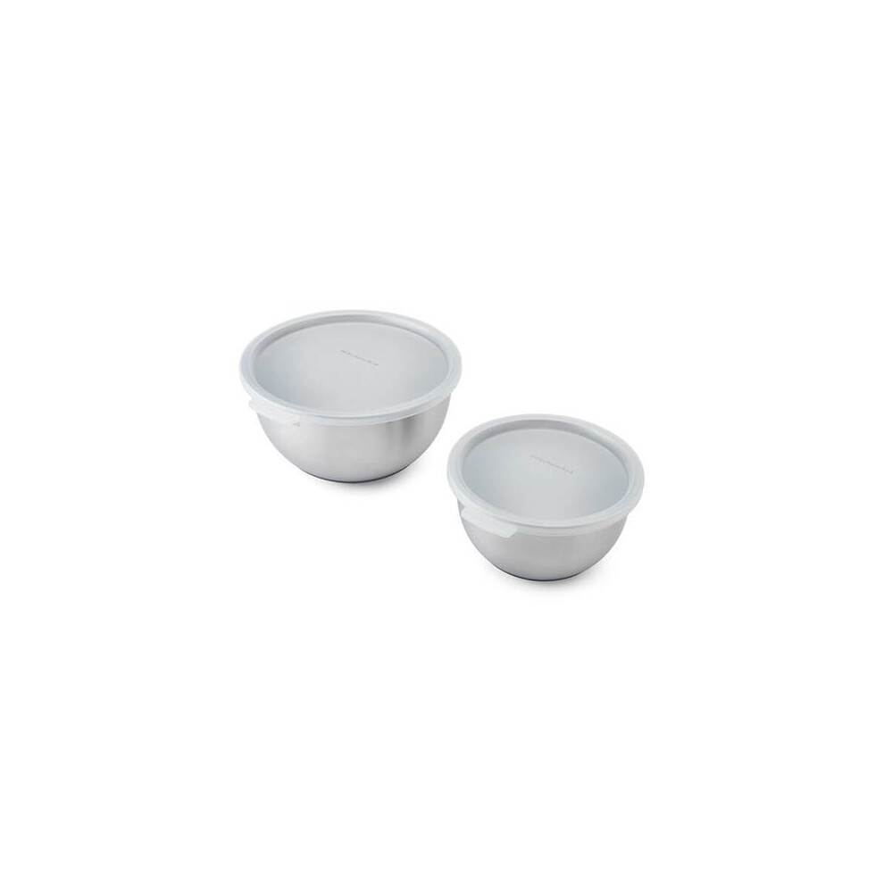 Kitchenaid Set Of 2 Mixing Bowls, Durable Stainless Steel Nesting Bowls - Image 3