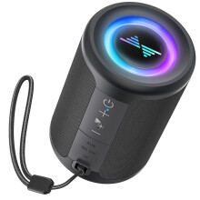 Altoparlante Bluetooth portatile con luci LED, 15W