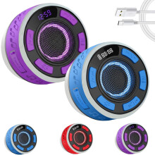 Altoparlante da doccia impermeabile IPX6 con orologio a LED