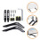 Support TV stable, pied TV noir, 1 pièce 5