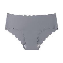 Lenjerie intimă pentru femei lulshou, talie joasă, chiloți din mătase glacială, design ondulat, fără sudură, lenjerie intimă sport de