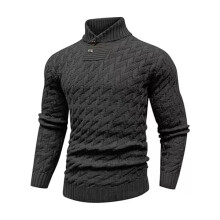 Pull de Noël en maille pour homme, coupe ajustée, col rond