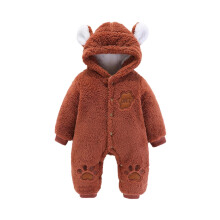 Abbigliamento invernale per neonati e bambine: tutina calda con orecchie di animali e artigli d'orso, tuta con cappuccio, body per neonati da 6 a 9