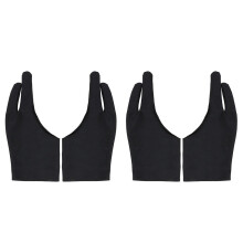Artist Two Finger Gloves Black Spandex for Painting Comfortable and Durable 4Pcs