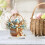 Set di 6 uova decorative pasquali in acrilico multicolore 5