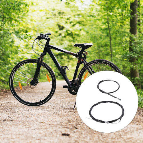 3 sæt bremseslanger til mountainbikes med fleksible, holdbare kabler, sorte 1