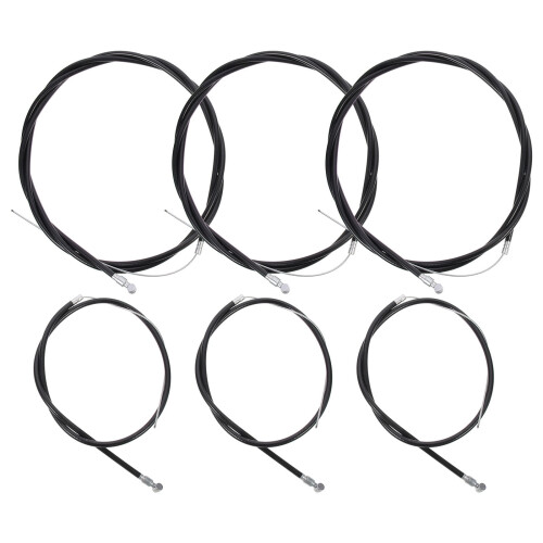 3 sæt bremseslanger til mountainbikes med fleksible, holdbare kabler, sorte 2