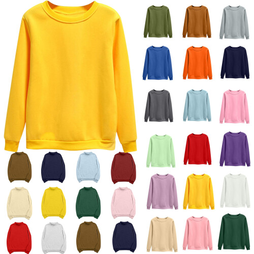 Φούτερ για γυναίκες Plus Size, Γυναικεία Oversized Φούτερ με Στρογγυλή Λαιμόκοψη,