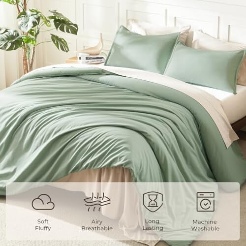 Comforter Set Sage Green California King 2