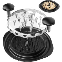 Kippenversnipperaar met draaimechanisme, 25 cm (9,9 inch) voor het versnipperen van zichtbare kipfilet, geschikt voor alle kookgerei,
