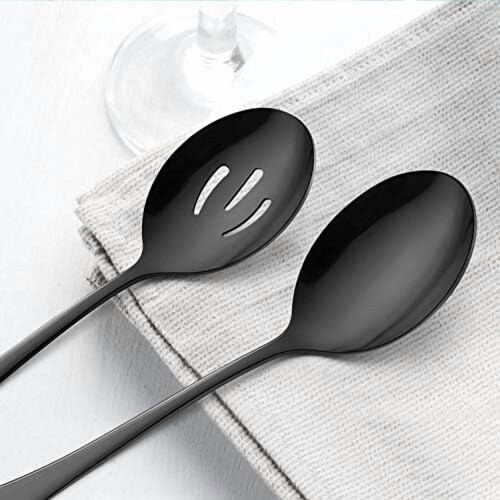6-teiliges Servierlöffel-Set aus Edelstahl 2
