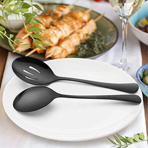 6-teiliges Servierlöffel-Set aus Edelstahl 1