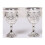 Silver Alloy Wine Goblet Unbreakable Stem Cup for Bar Picnic and Dinner 1