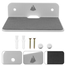 Estantería flotante de pared de acrílico para organizar artículos diversos en el dormitorio, sala de estar o garaje.