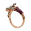 Γυναικείο δαχτυλίδι με κρύσταλλο Dragon Rose Gold, 1 τεμάχιο 8