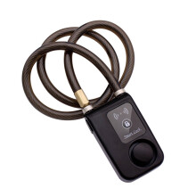 Smart Bike Lock,Bluetooth One-Touch Unlocking Cable Lock,16-Ton Hydraulic Resistance 115Db Alarm and Waterproof Design Bicycle Lock,Black