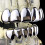 Σετ Grillz με βαθύτερη κοπή δοντιών, ασημί χρώμα, έτοιμες ψησταριές για πάνω και κάτω 2