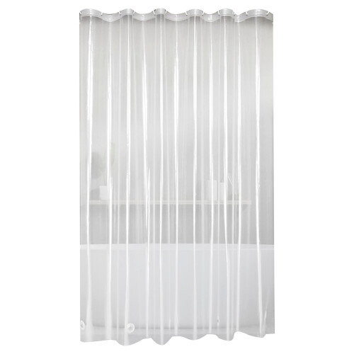 Clear Plastic Shower Curtain Liner with Magnetic Bottom and 1