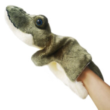 Tierhandpuppe – Weicher Plüsch, waschbar, für Kinder und Erwachsene geeignet, 25 x 15 x 5 cm, mit PP-Baumwolle gefüllt, Einzelstück