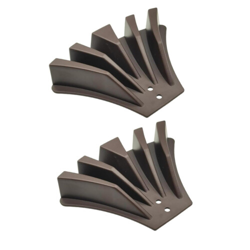 2 Pieces Gutter Downspout Diverters Down Spout Extenders for Lawn Brown 1