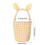 Yellow Easter Bunny Basket with Rabbit Ears – Canvas Gift 2