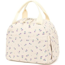 Sac à lunch unisexe en velours côtelé, élégant et réutilisable, isotherme grande capacité, idéal pour le travail, les pique-niques ou les