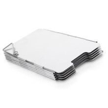 Para-brisa dobrável portátil prateado para fogão, ideal para camping e cozinha (13,5 x 7,5 x 0,04 polegadas).