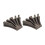 2 Pieces Gutter Downspout Diverters Down Spout Extenders for Lawn Brown 6