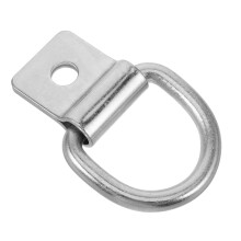 Gancho de remolque Worgeous galvanizado con anilla en D: gancho multifuncional para remolque, carga y remolques, anclaje de sujeción, compatible con