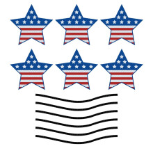 Drapeau américain pour voiture avec aimant, autocollants nationaux, réfrigérateur festif