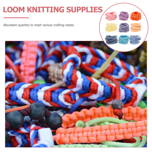 180pcs Potholder Weaving Loom Multicolored Elastic Bands for DIY 2