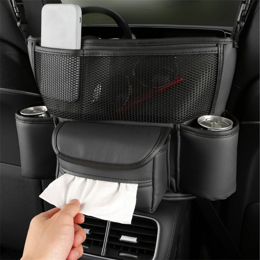 Pretxorve Car Seat Organizer Â Large Capacity Console Purse For Phone, Documents & More Â Compatible With Most Cars 9418476391521