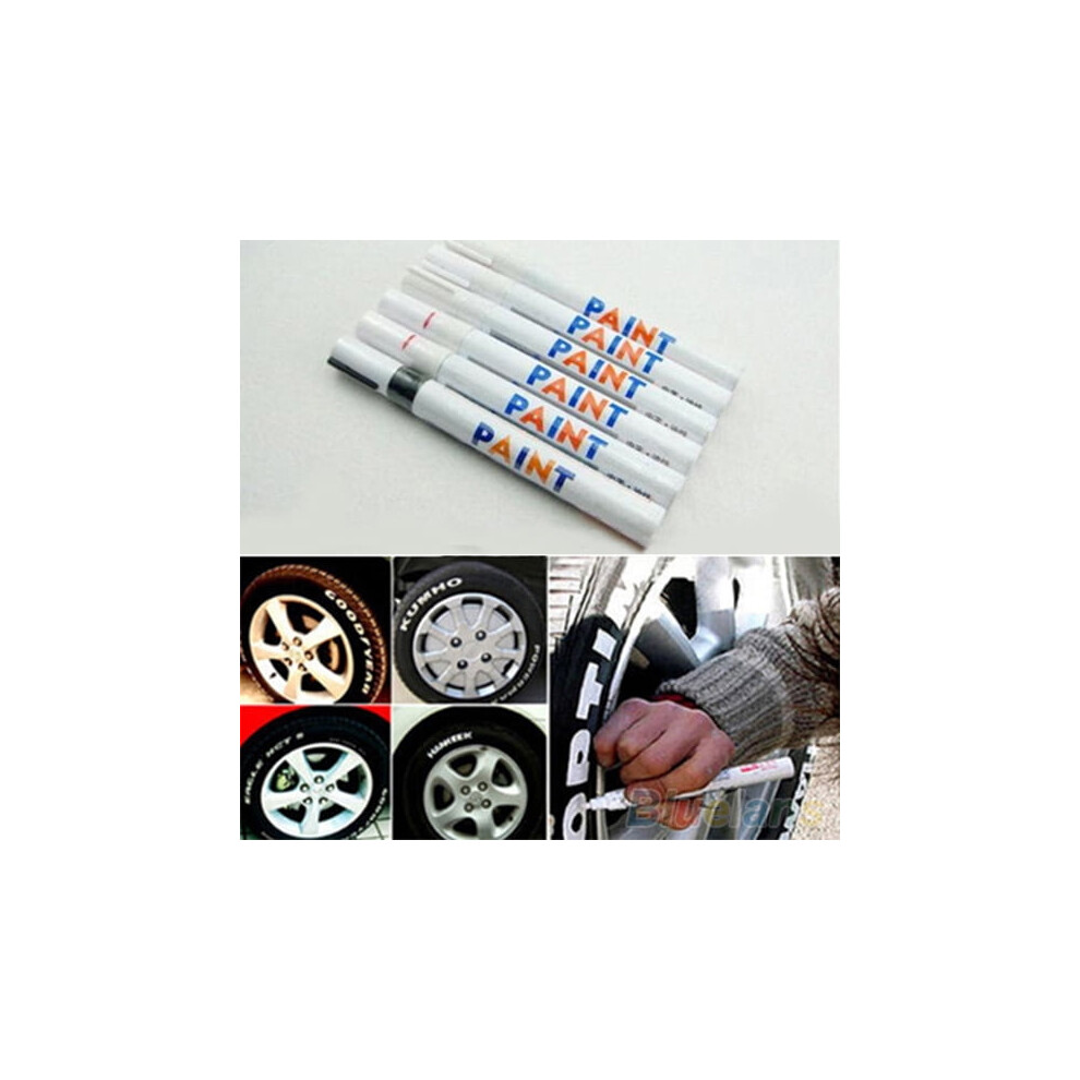 12 Colors Waterproof Car Tyre Tire Tread Rubber Metal Permanent Paint Marker Pen 9418476391613