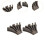 2 Pieces Gutter Downspout Diverters Down Spout Extenders for Lawn Brown 5