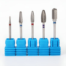 Kit de brocas de carburo de tungsteno para limar uñas (1 unidad) para uso doméstico y profesional (mujeres)