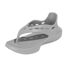 Sandalias transpirables con clip en la punta para mujer, ideales para el verano. Sandalias de playa para exteriores. Color gris. Talla 10.5.