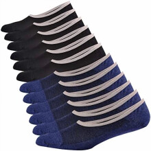 Chaussettes invisibles authentiques pour hommes, chaussettes basses en coton avec semelles antidérapantes, idéales pour les mocassins et les